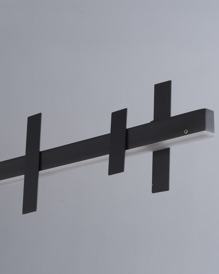 Diff Black Brass Linear Chandelier-DF2231