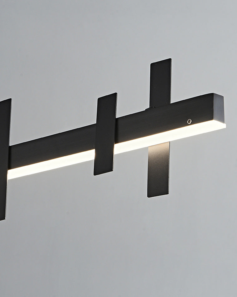 Diff Black Brass Linear Chandelier-DF2231