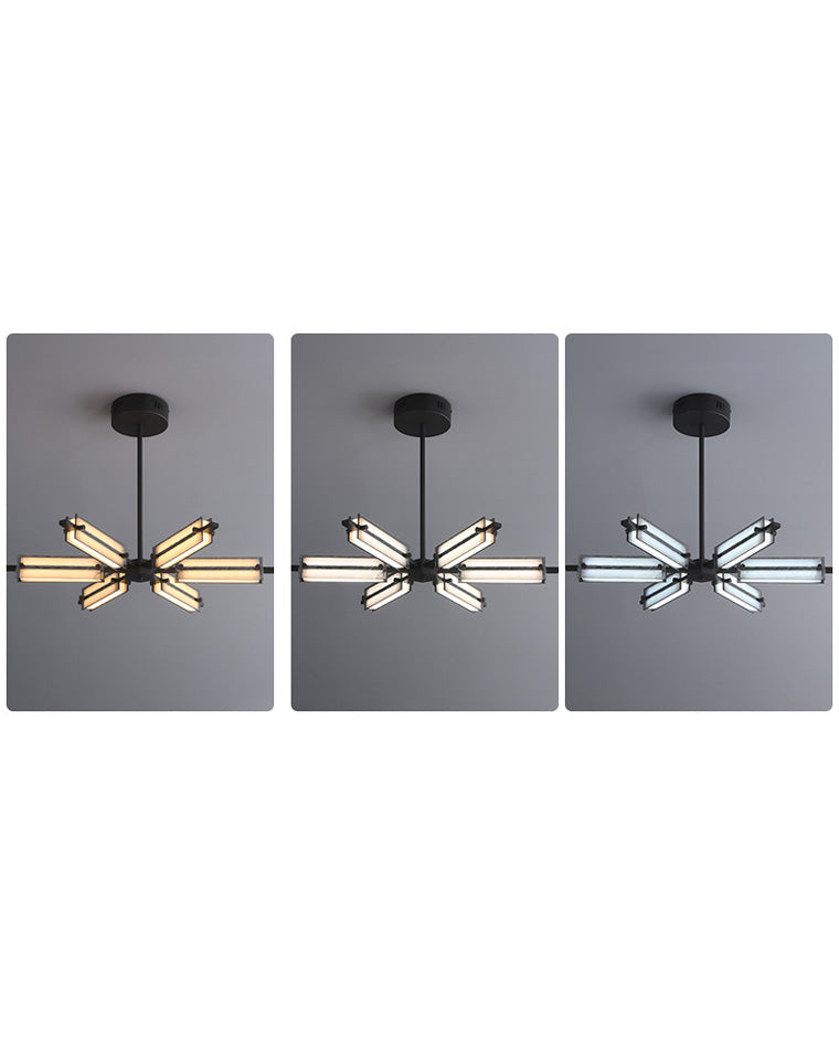 Diff Hammered Glass Black Chandelier-DF2236下架