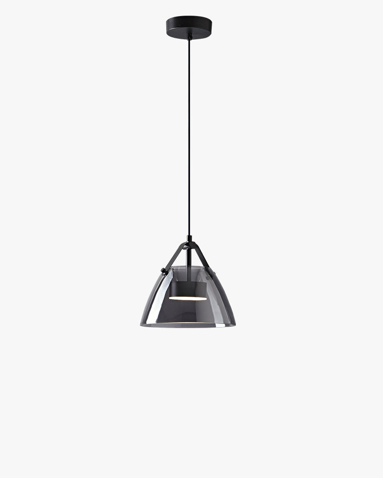 Diff 3 Light Smoked Glass Pendant Light-DF2238