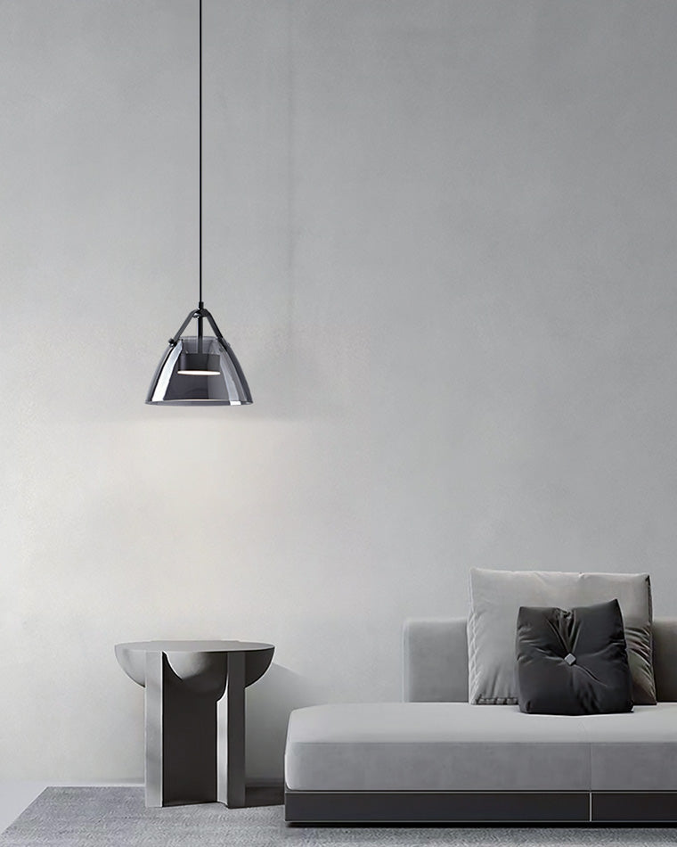 Diff 3 Light Smoked Glass Pendant Light-DF2238