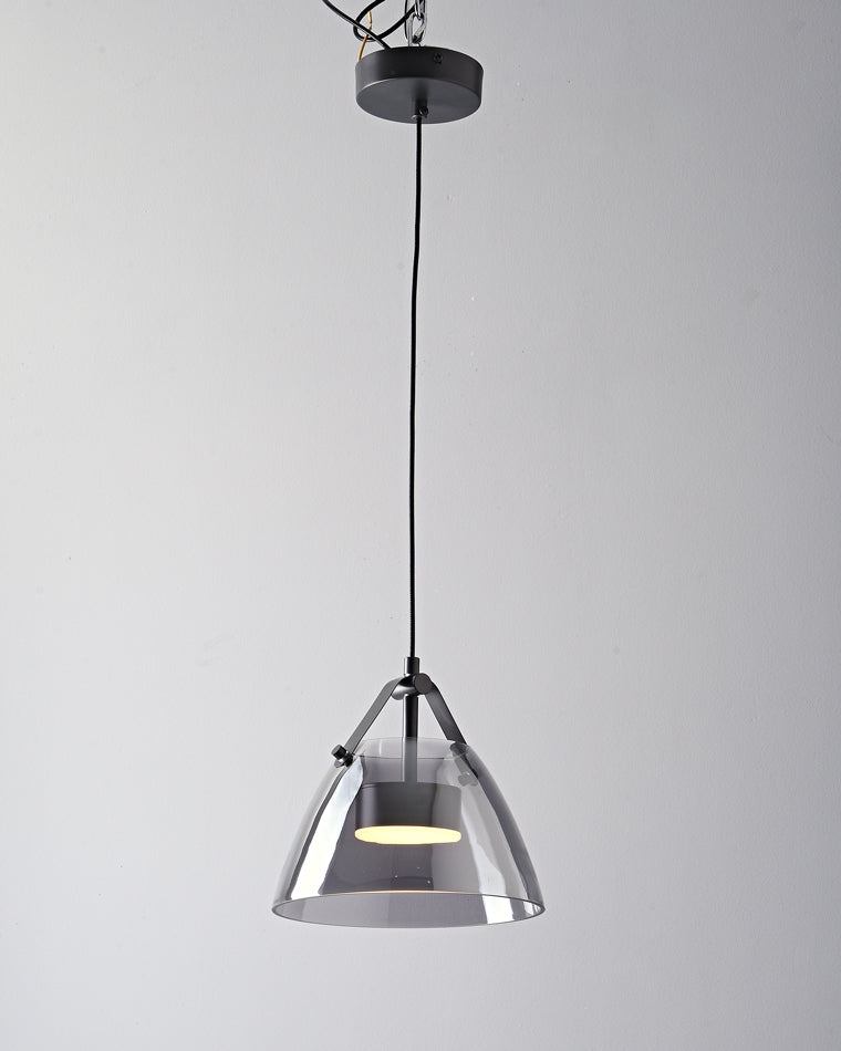 Diff 3 Light Smoked Glass Pendant Light-DF2238