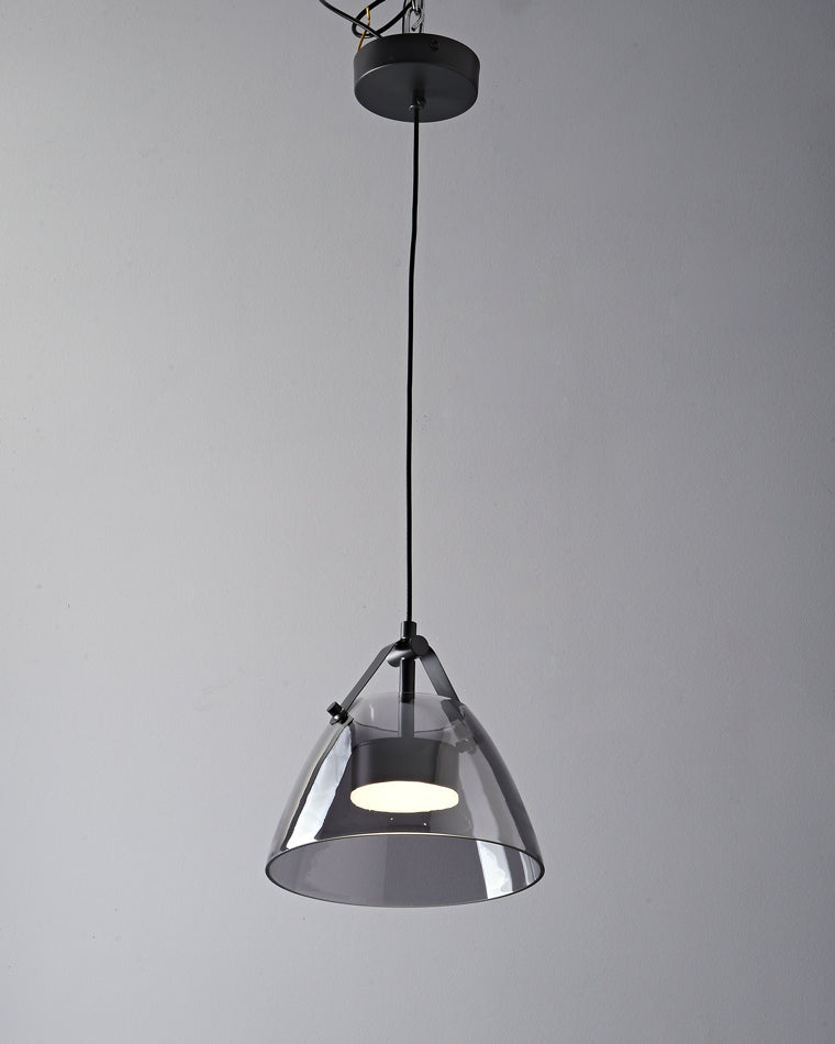 Diff 3 Light Smoked Glass Pendant Light-DF2238