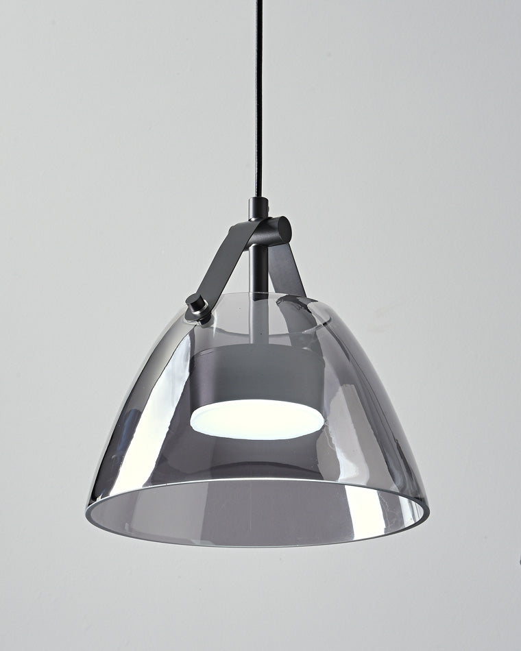 Diff 3 Light Smoked Glass Pendant Light-DF2238