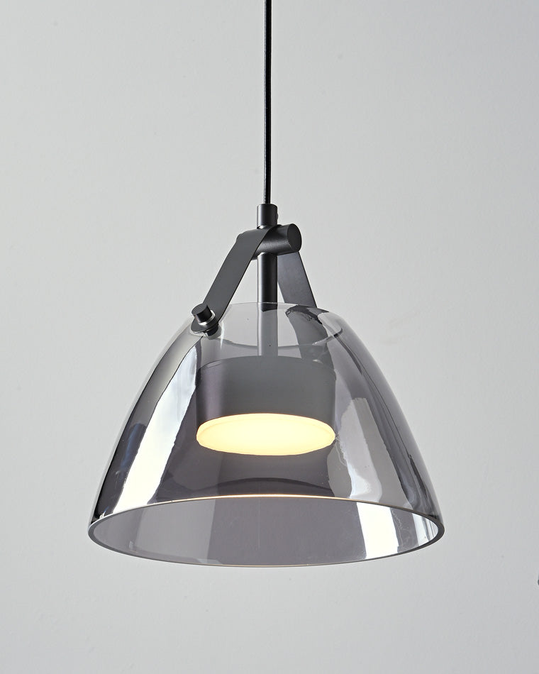 Diff 3 Light Smoked Glass Pendant Light-DF2238