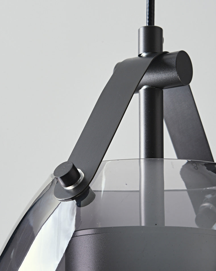 Diff 3 Light Smoked Glass Pendant Light-DF2238