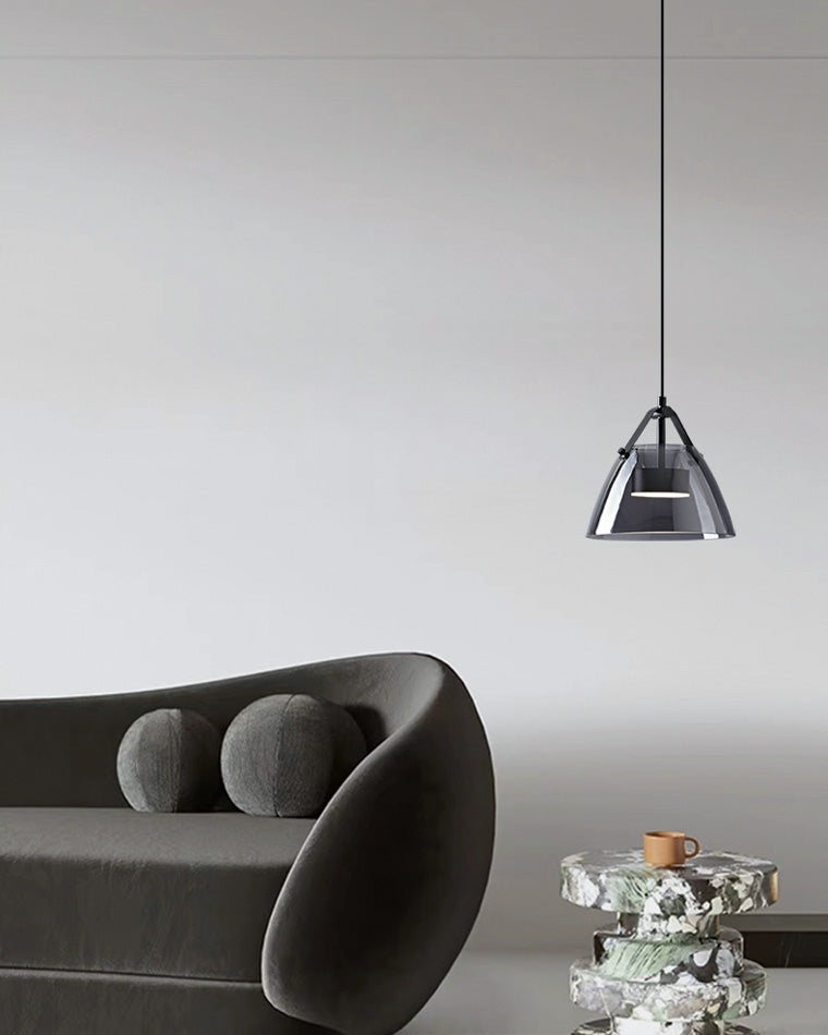 Diff 3 Light Smoked Glass Pendant Light-DF2238