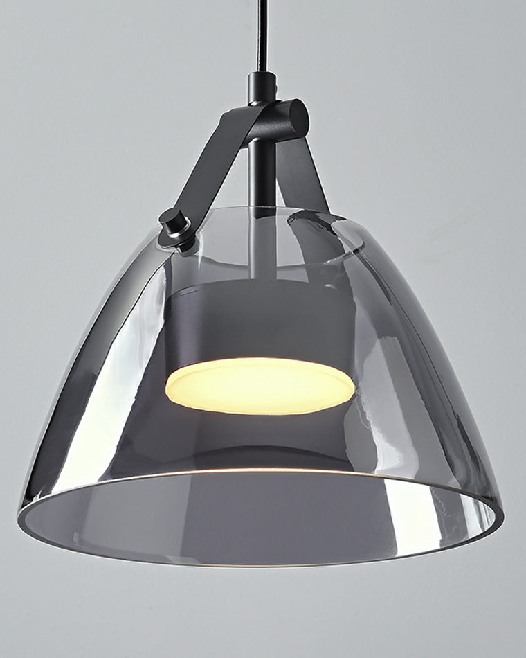 Diff 3 Light Smoked Glass Pendant Light-DF2238