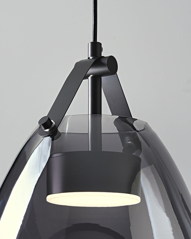 Diff 3 Light Smoked Glass Pendant Light-DF2238