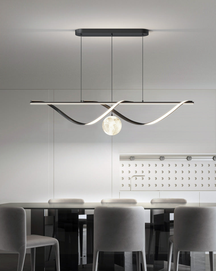 Diff Moon Sculptural Linear Chandelier-DF2239