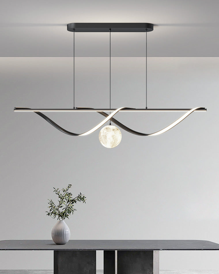 Diff Moon Sculptural Linear Chandelier-DF2239