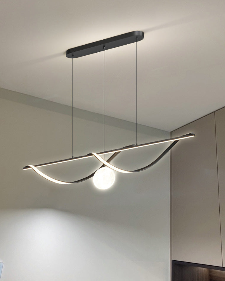 Diff Moon Sculptural Linear Chandelier-DF2239
