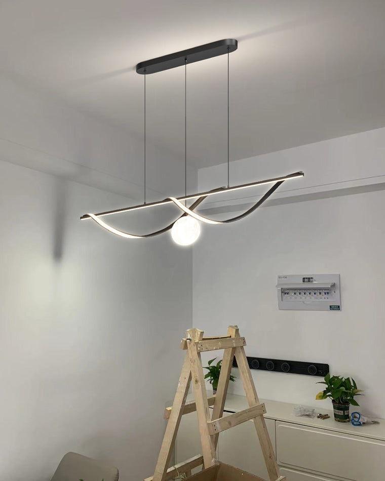 Diff Moon Sculptural Linear Chandelier-DF2239