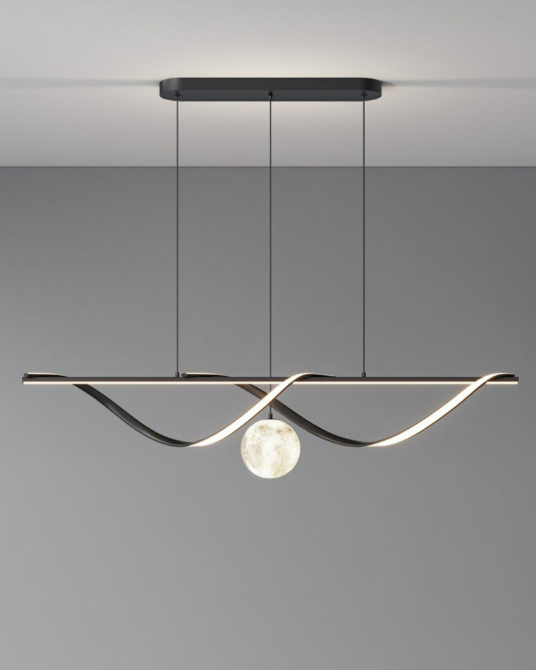 Diff Moon Sculptural Linear Chandelier-DF2239