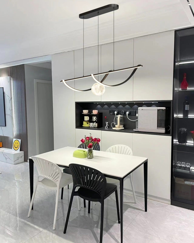 Diff Moon Sculptural Linear Chandelier-DF2239
