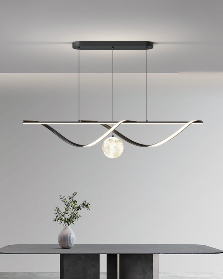Diff Moon Sculptural Linear Chandelier-DF2239