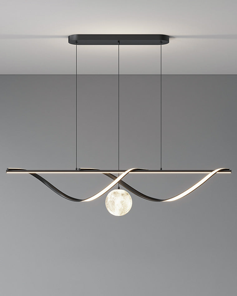 Diff Moon Sculptural Linear Chandelier-DF2239