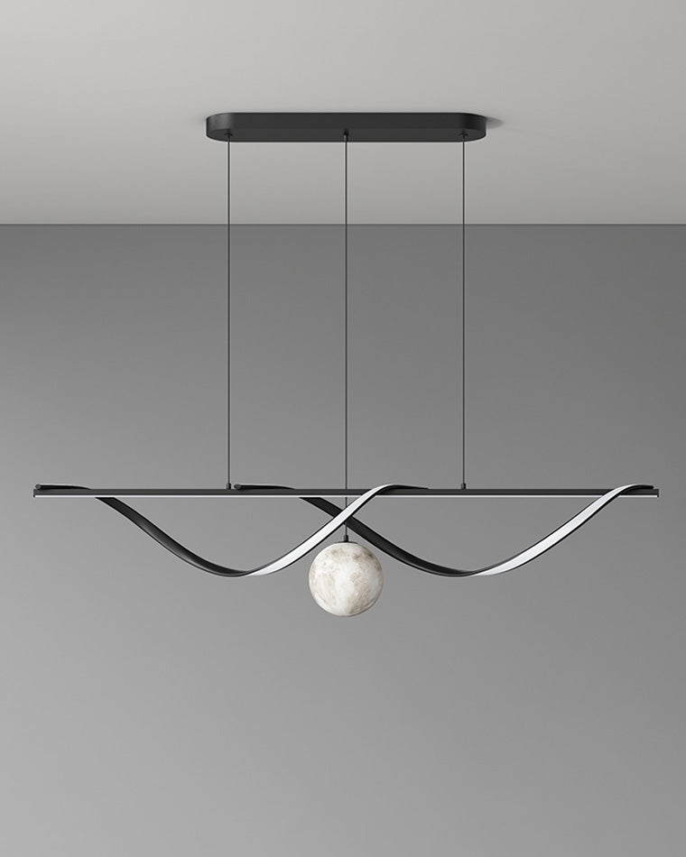 Diff Moon Sculptural Linear Chandelier-DF2239