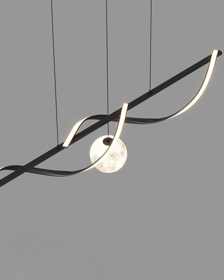 Diff Moon Sculptural Linear Chandelier-DF2239