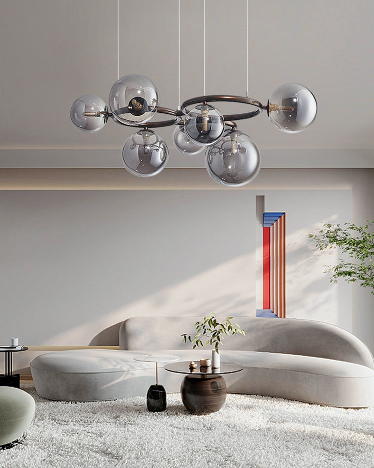 Diff Colored Glass Ball Chandelier-DF2253
