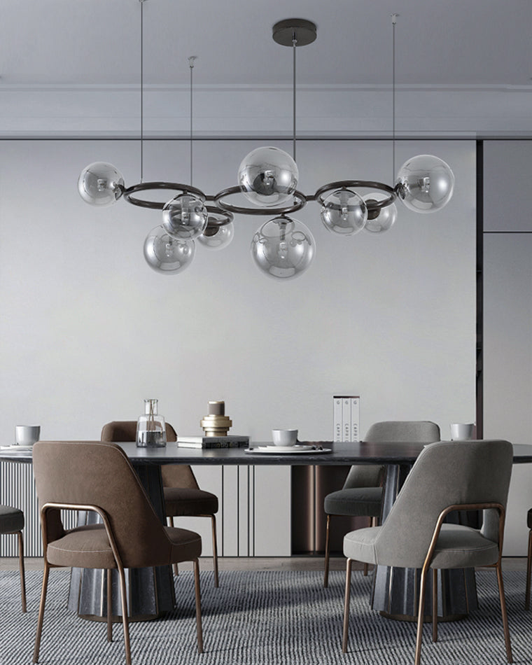 Diff Colored Glass Ball Chandelier-DF2253