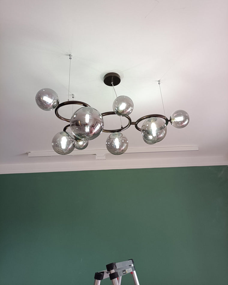 Diff Colored Glass Ball Chandelier-DF2253