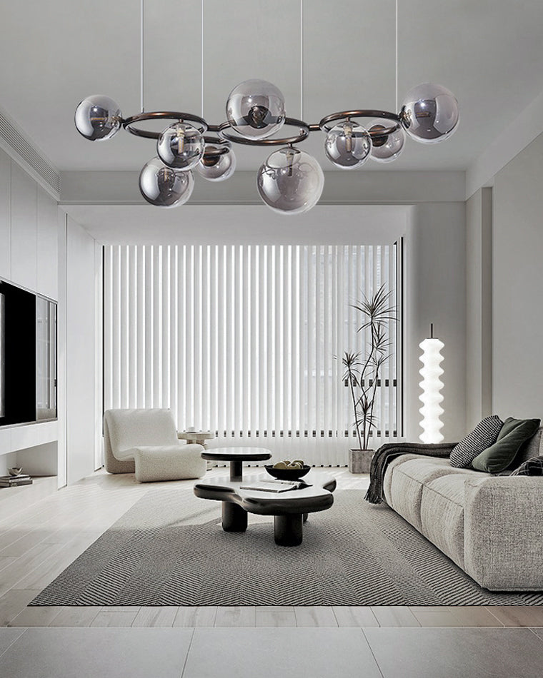 Diff Colored Glass Ball Chandelier-DF2253