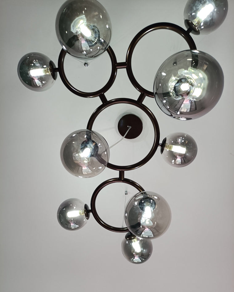 Diff Colored Glass Ball Chandelier-DF2253