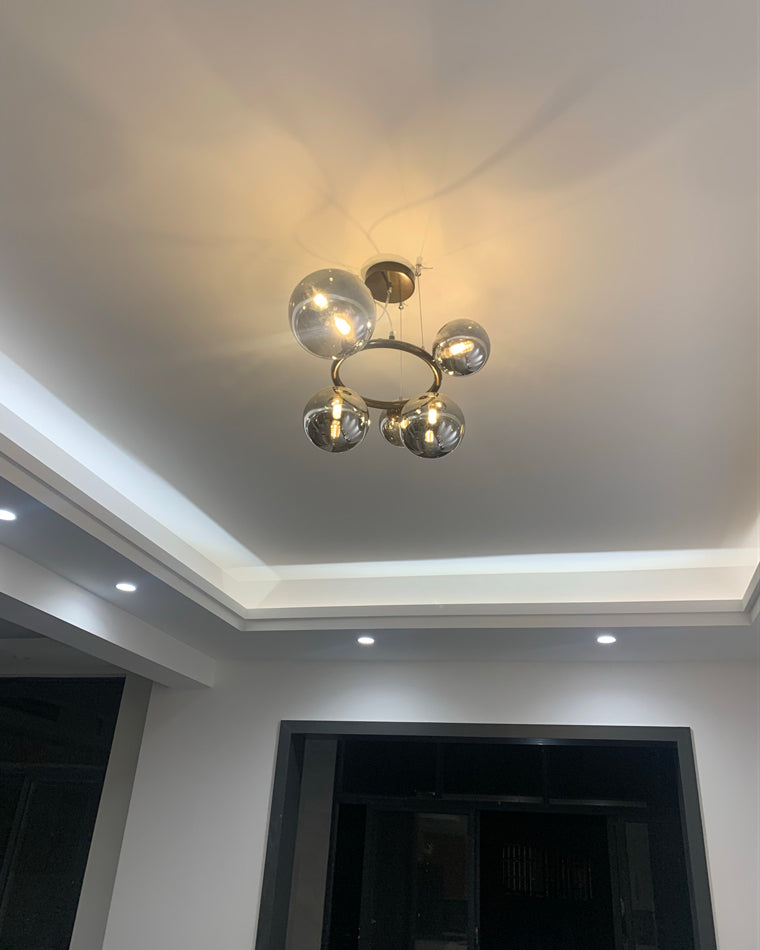 Diff Colored Glass Ball Chandelier-DF2253