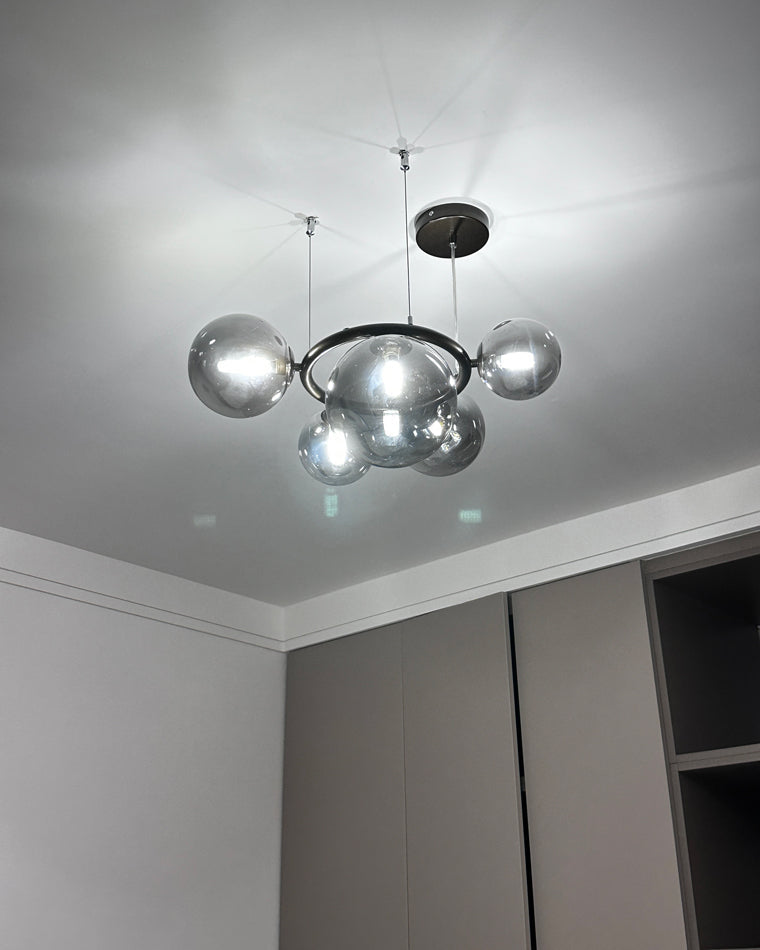 Diff Colored Glass Ball Chandelier-DF2253