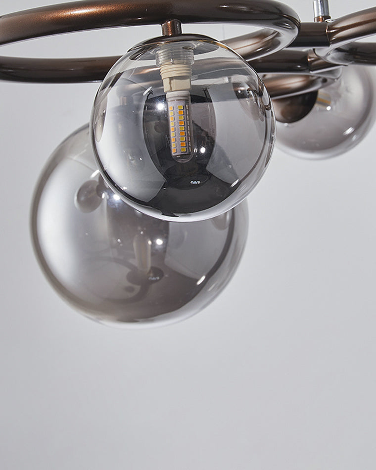 Diff Colored Glass Ball Chandelier-DF2253