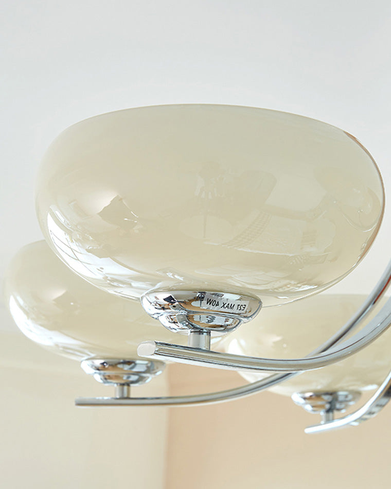 Diff Art Deco Milk Glass Chandelier-DF2302