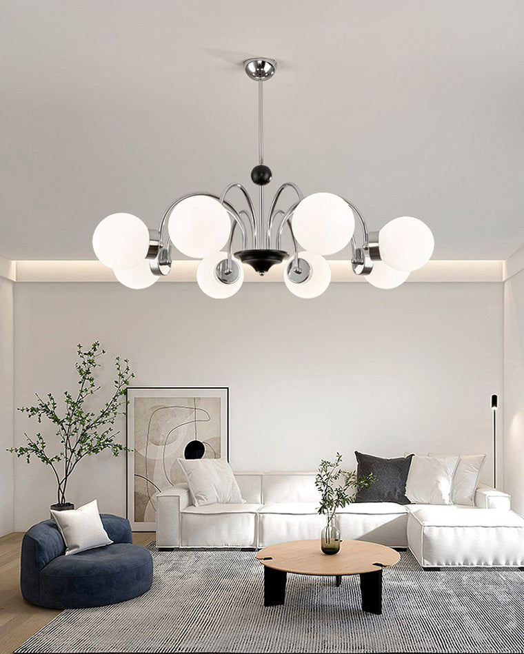 Diff Art Deco Frosted Glass Globe Chandelier-DF2304