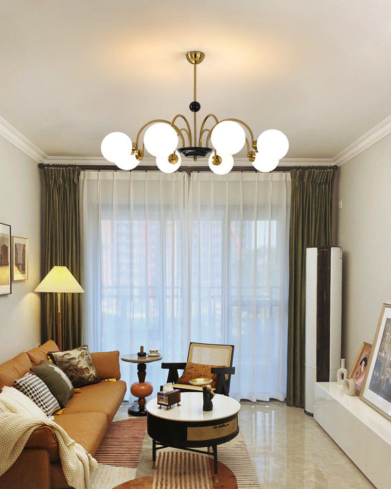 Diff Art Deco Frosted Glass Globe Chandelier-DF2304