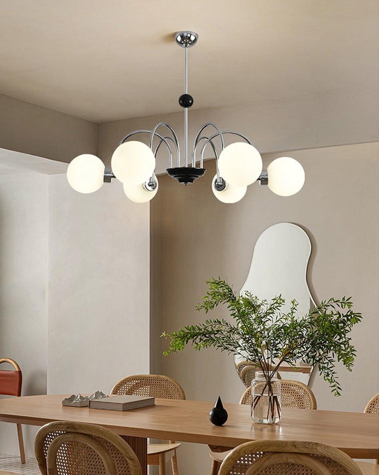 Diff Art Deco Frosted Glass Globe Chandelier-DF2304