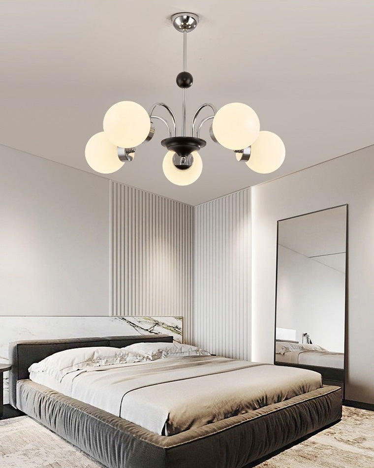 Diff Art Deco Frosted Glass Globe Chandelier-DF2304