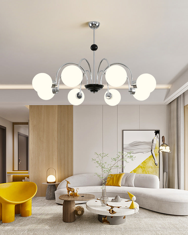 Diff Art Deco Frosted Glass Globe Chandelier-DF2304