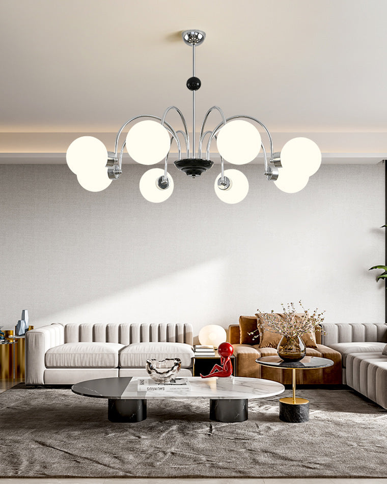 Diff Art Deco Frosted Glass Globe Chandelier-DF2304