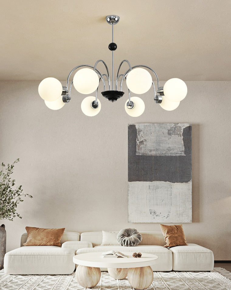 Diff Art Deco Frosted Glass Globe Chandelier-DF2304