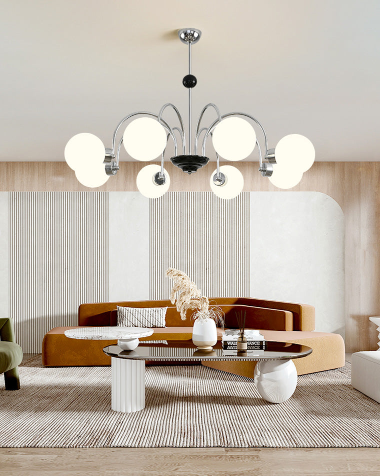 Diff Art Deco Frosted Glass Globe Chandelier-DF2304