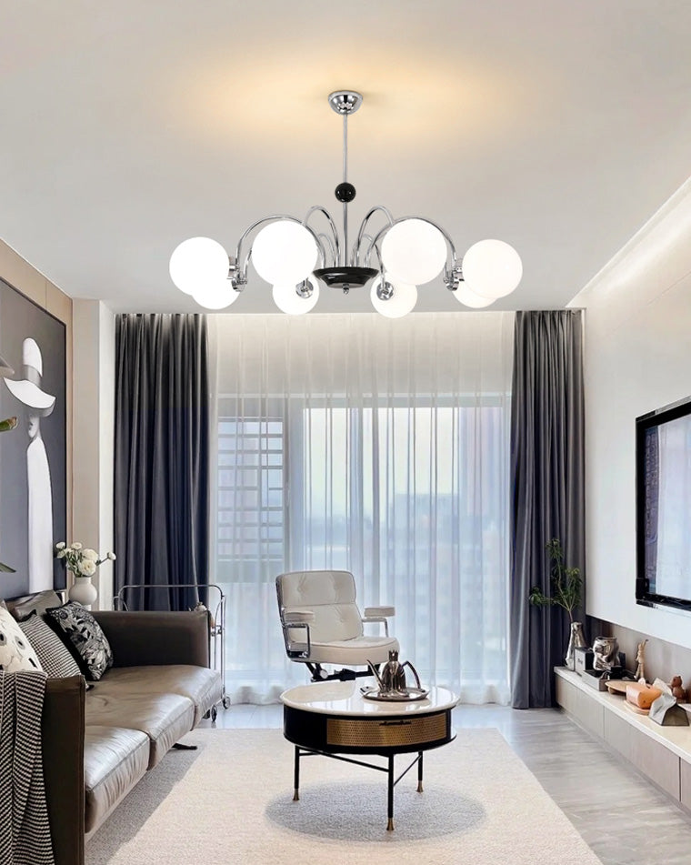 Diff Art Deco Frosted Glass Globe Chandelier-DF2304