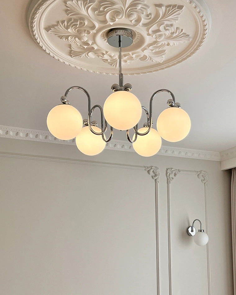 Diff Frosted Glass Globe Chandelier-DF2305