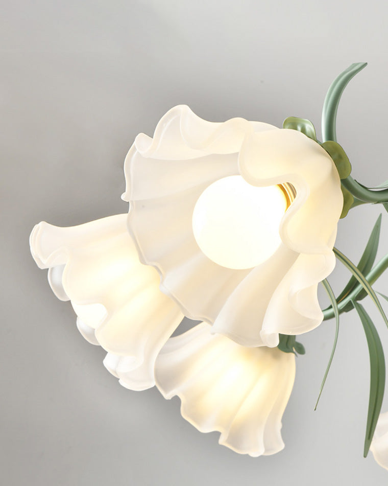 Diff Tole Flower Glass Chandelier-DF2307