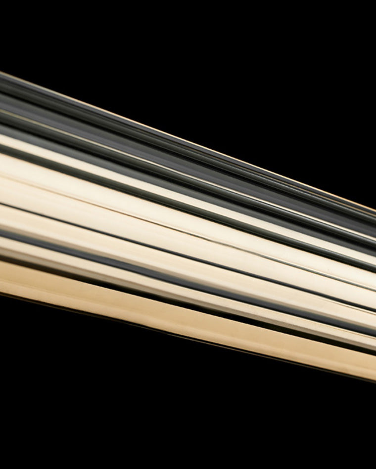 Diff Black Ribbed Glass Linear Pendant Light-DF2308