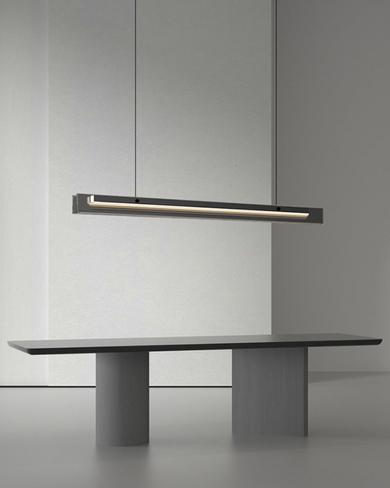 Diff Black Glass Linear Pendant-DF2309