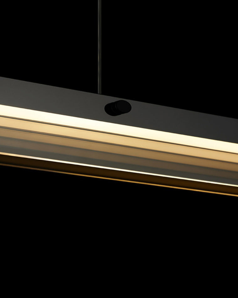 Diff Black Glass Linear Pendant-DF2309