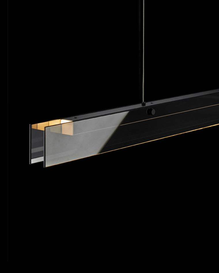 Diff Black Glass Linear Pendant-DF2309