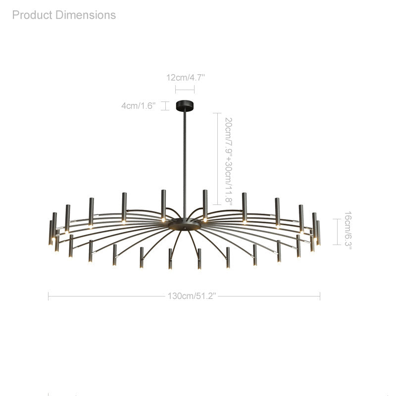 Diff Adjustable Candelabra Chandelier-DF2038