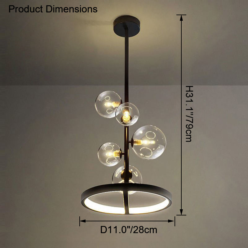 Diff Vertical Glass Bubble Chandelier-DF2293