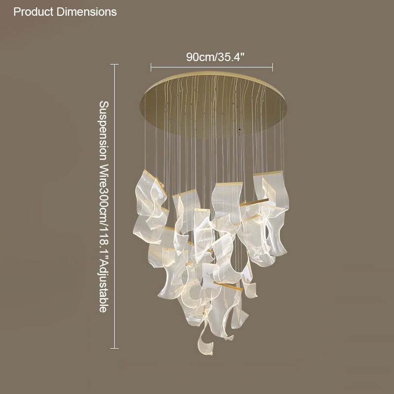 Diff Breeze Dimmable Acrylic Chandelier-DF2158
